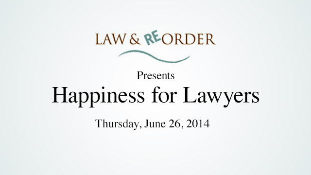 The Happiness for Lawyers Webcast